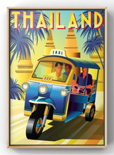 Load image into Gallery viewer, Thailand Vintage Travel Poster Print

