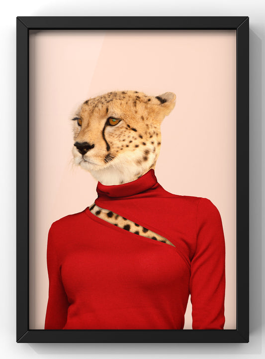 Cheetah Animal Portrait | Fashion Print