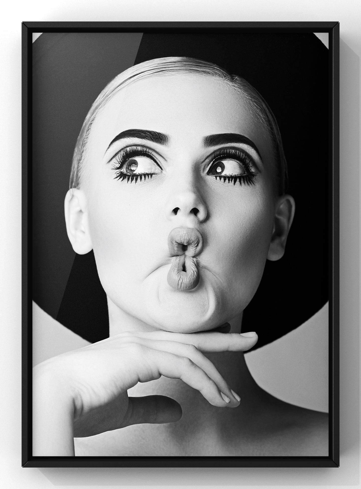 Twiggy Fashion model Print | Black & White 60s photograph