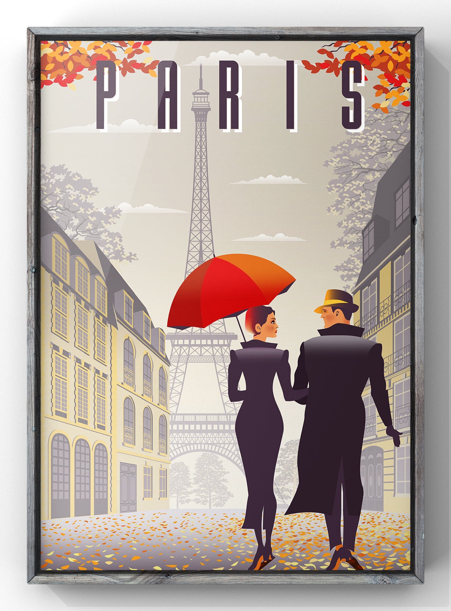 Paris Travel Print | Vintage Postcard Wall Art