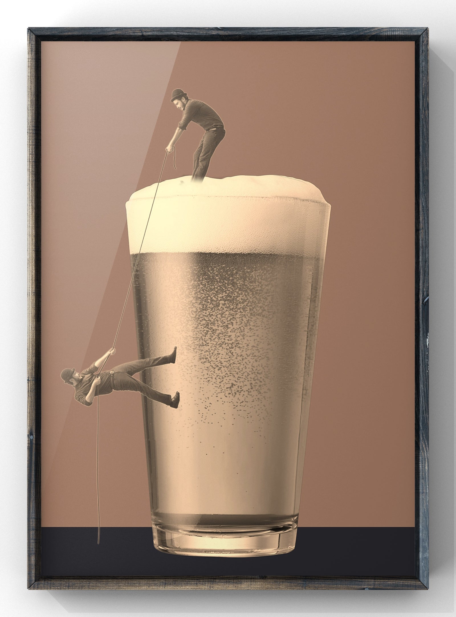 Vintage Style Quirky Pub Print | Home Bar Pint Wall Art