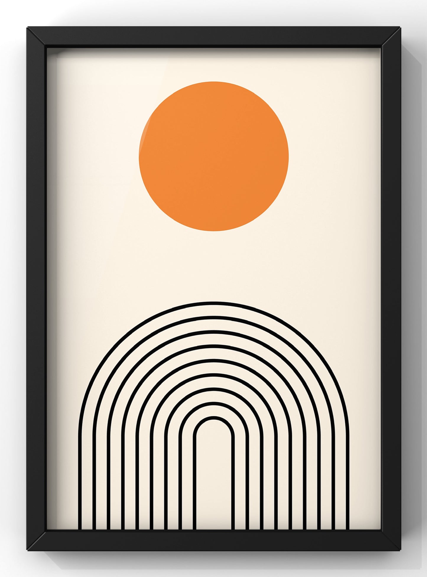 Minimal Boho Sunrise Wall Art Print