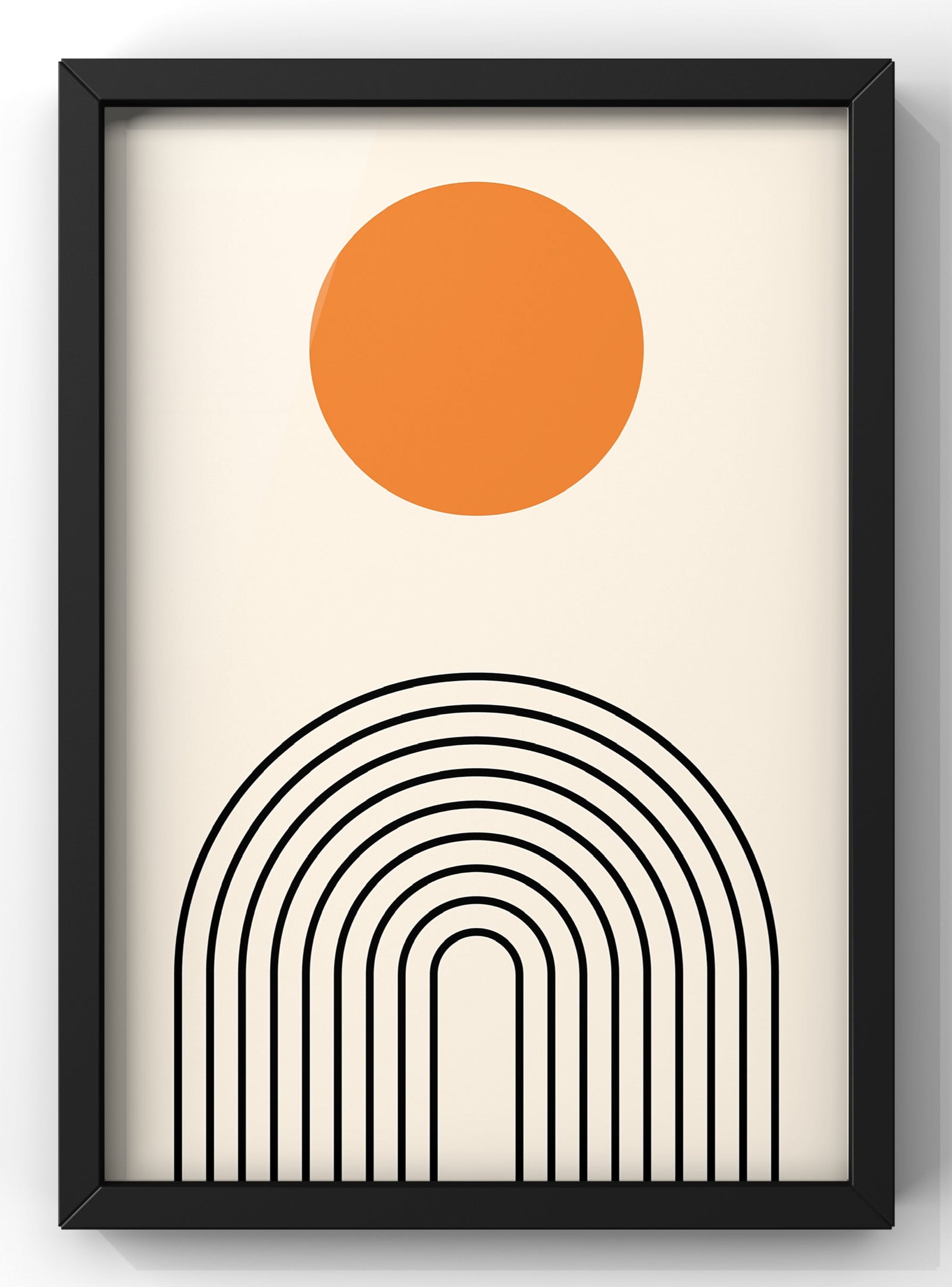 Minimal Boho Sunrise Wall Art Print