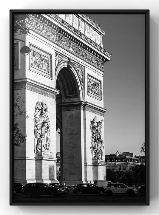 Black & White Paris Arc De Triomphe | Landmark Photographic Wall Art