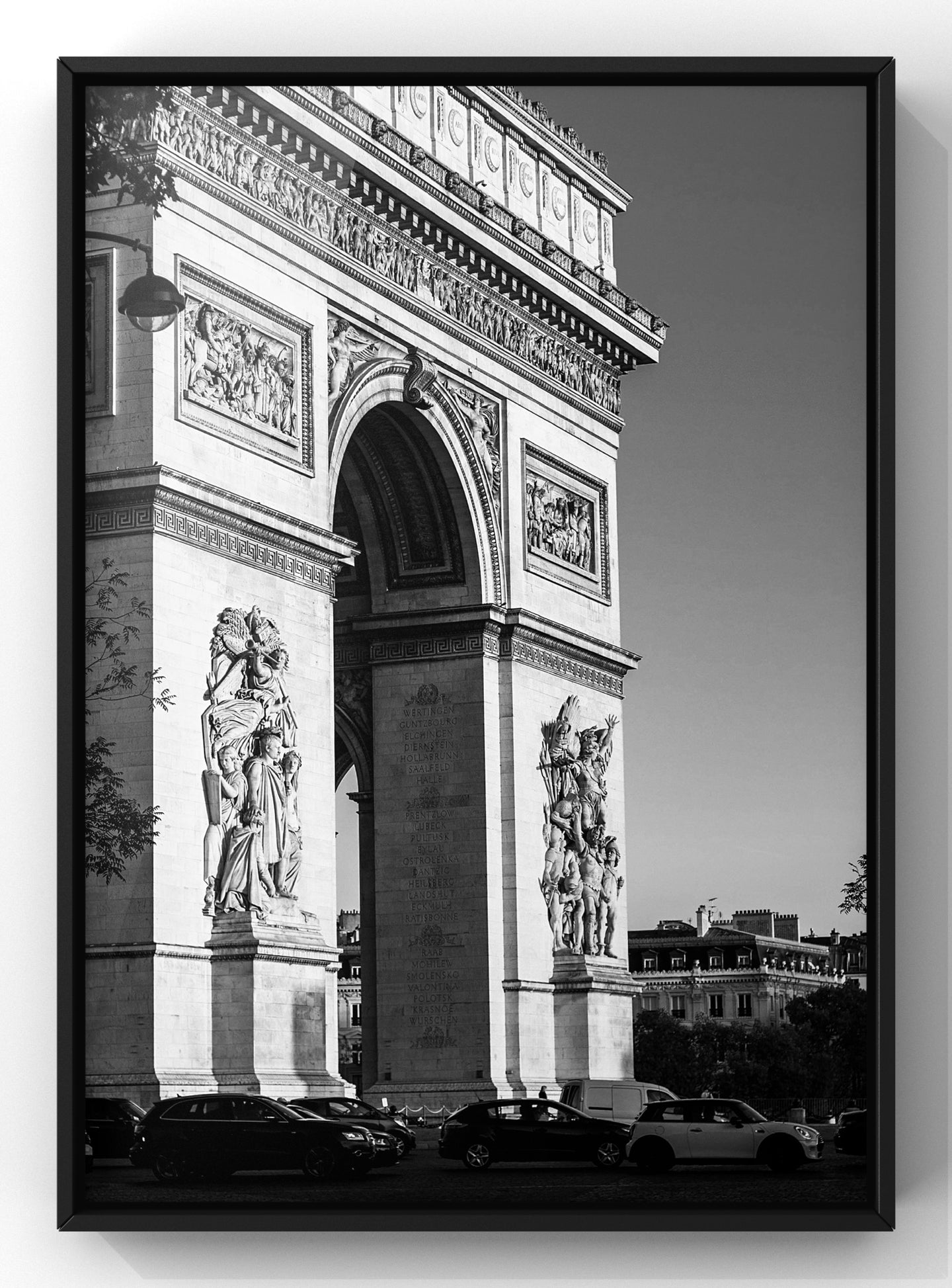 Black & White Paris Arc De Triomphe | Landmark Photographic Wall Art