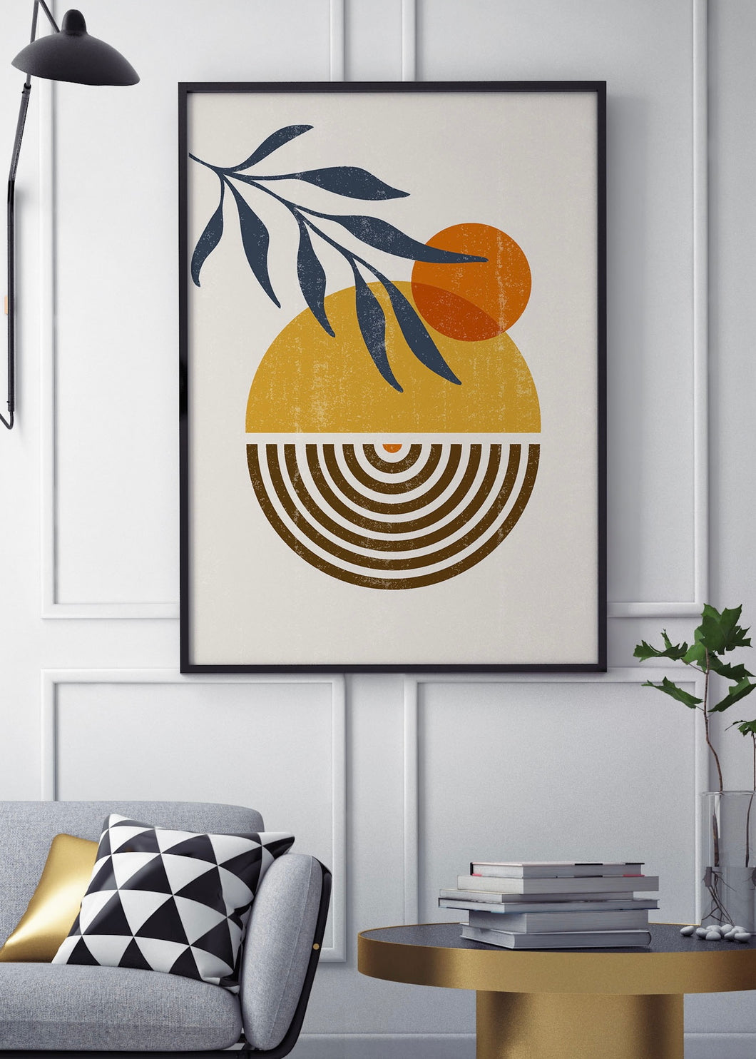 Abstract Boho Art Print, Minimal Modern Art