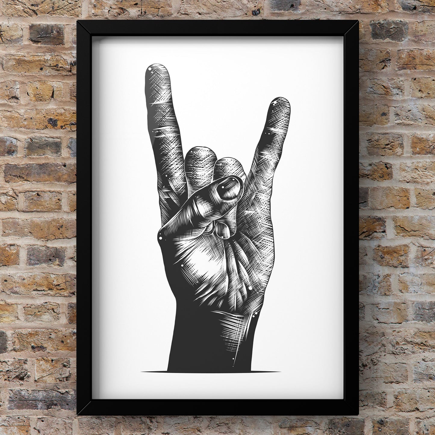 Rock Hand Illustration