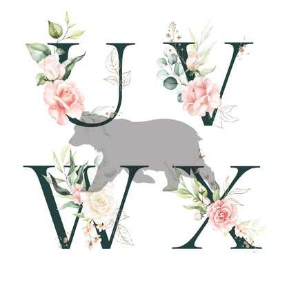 Personalised Letter Name Print | New Born Nursery Print