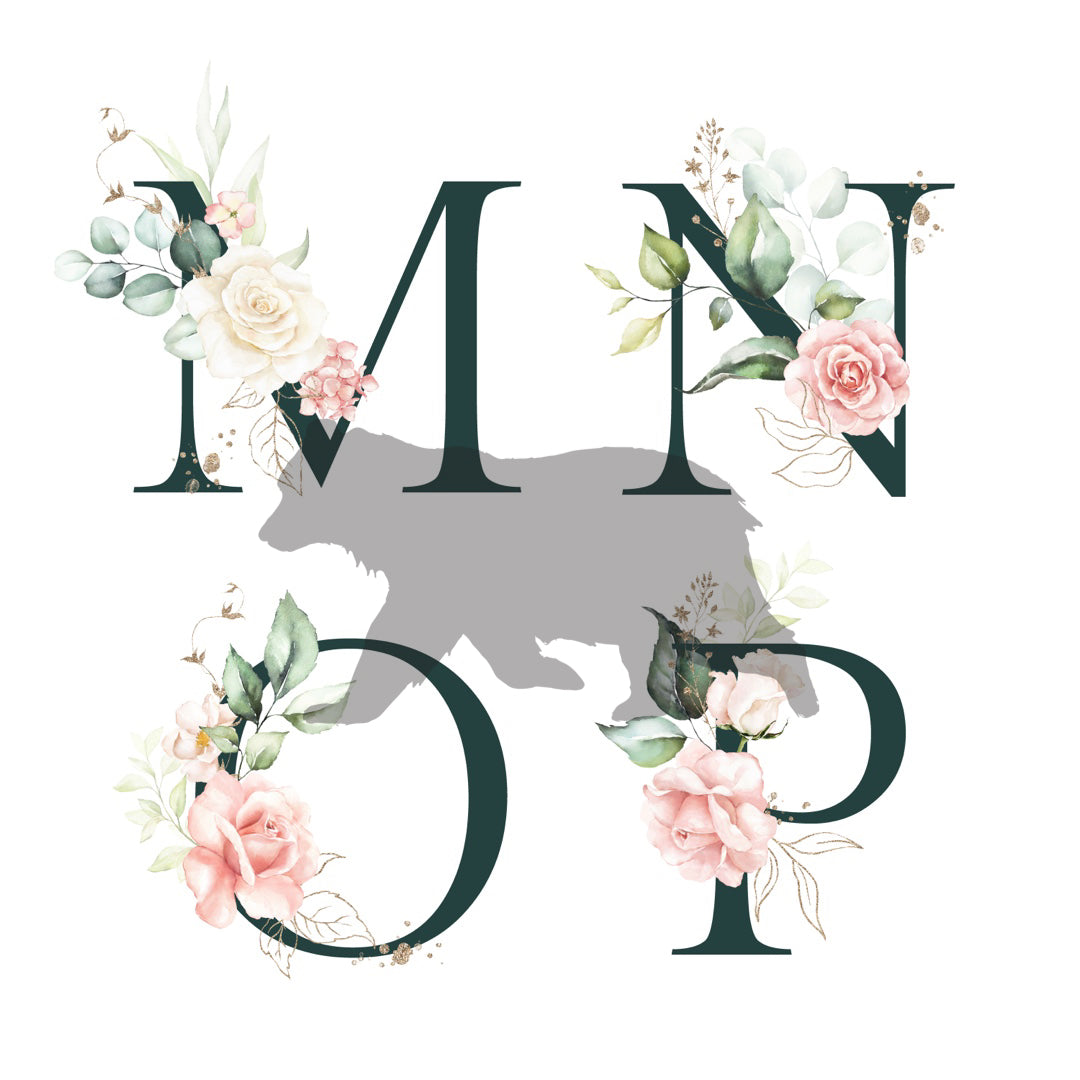 Personalised Letter Name Print | New Born Nursery Print