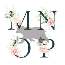 Load image into Gallery viewer, Personalised Letter Name Print | New Born Nursery Print
