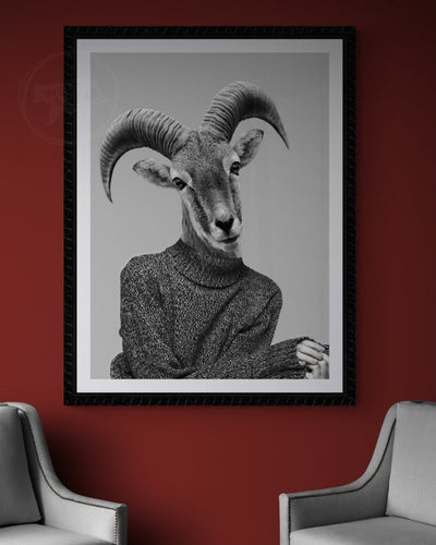 Ram With Fashion Print