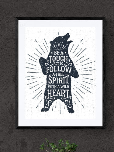 The Free Spirit Bear Print