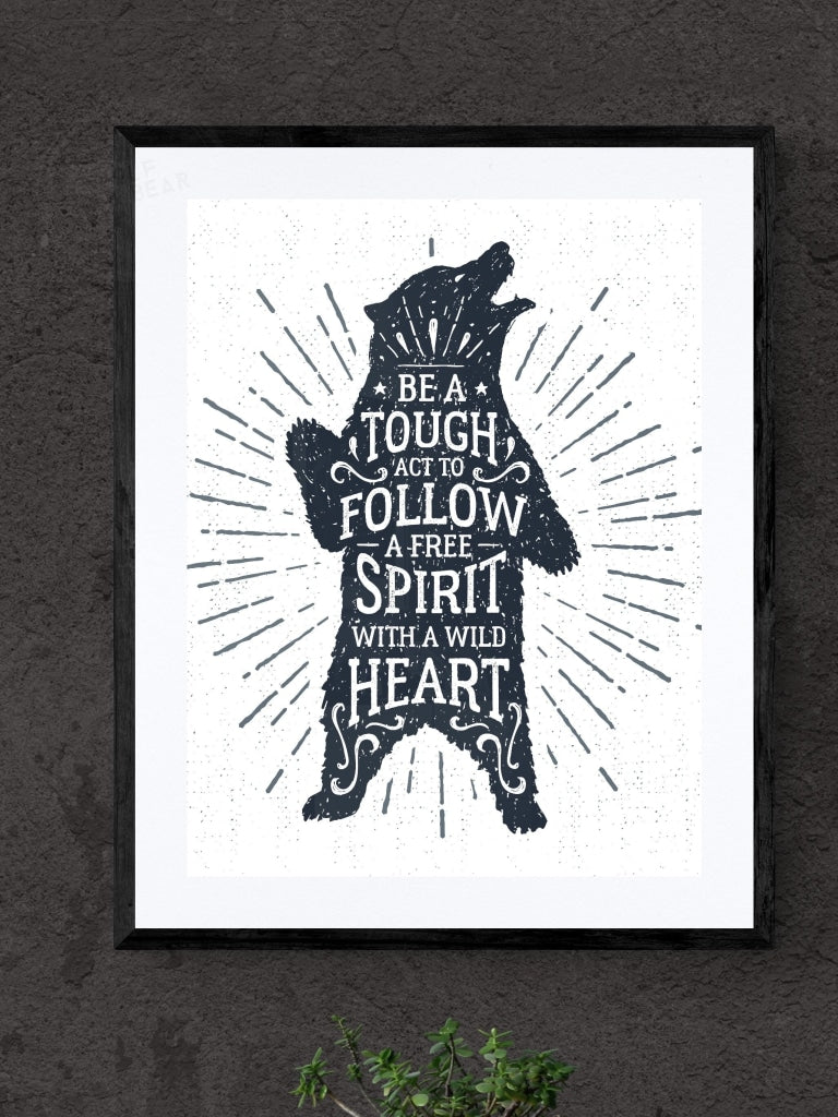 The Free Spirit Bear Print
