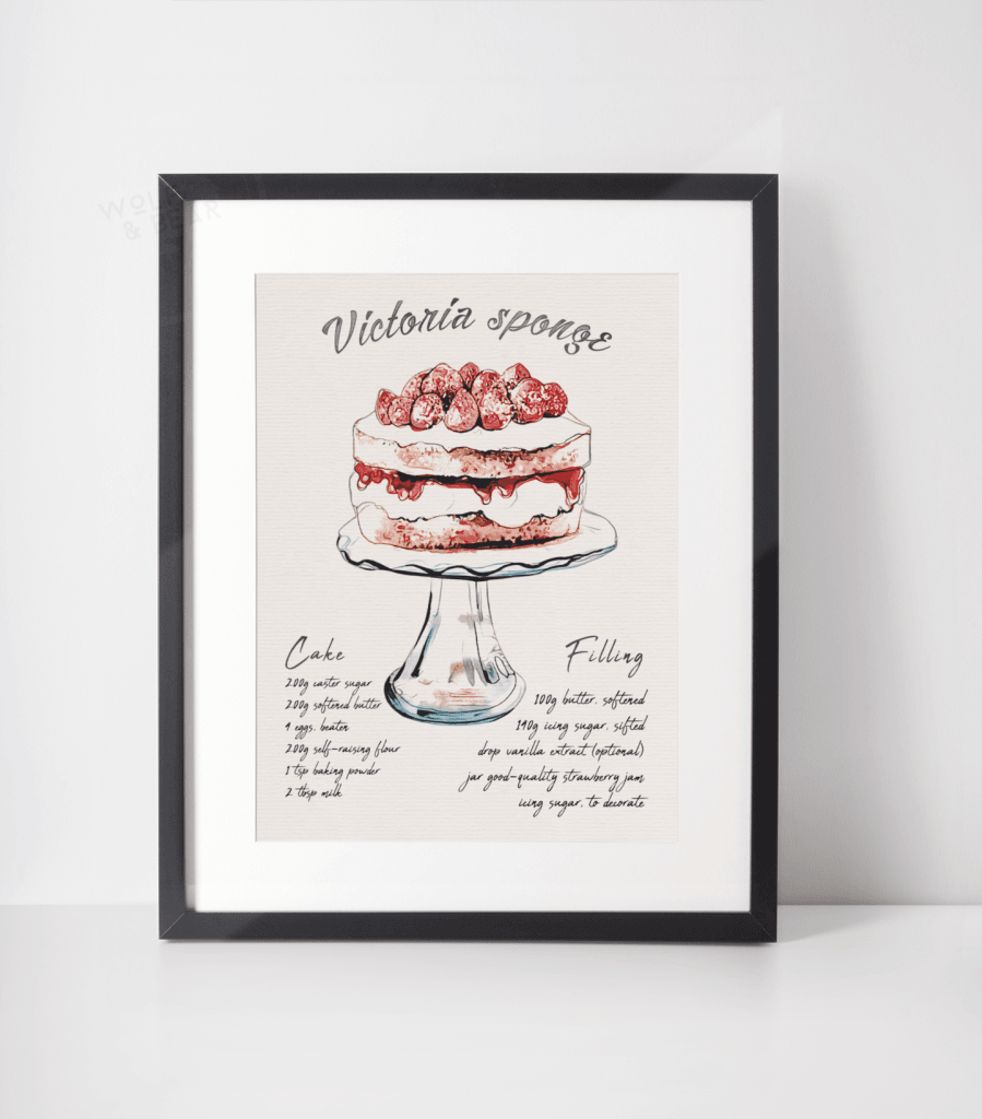 Victoria Sponge Recipe Print