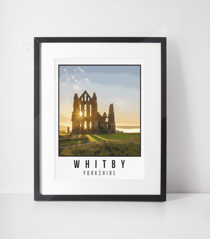 Whitby Abbey Illustration Print