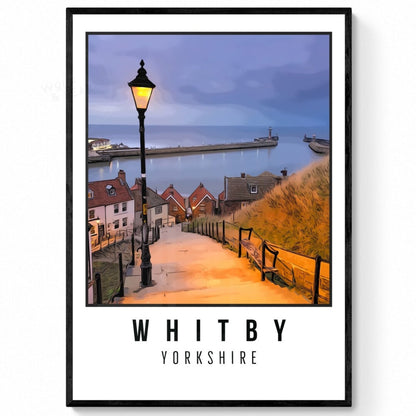 Whitbys 199 Steps Illustration Print