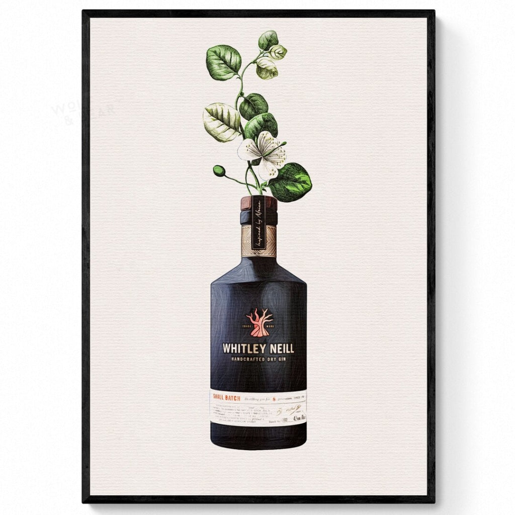 Whitley Neil Gin Bottle Botanical Print