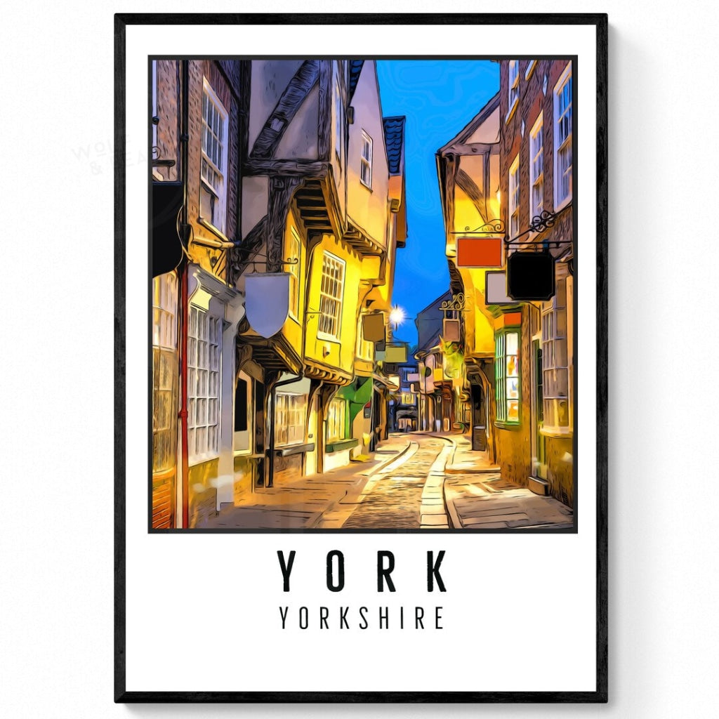 York Shambles Yorkshire Print