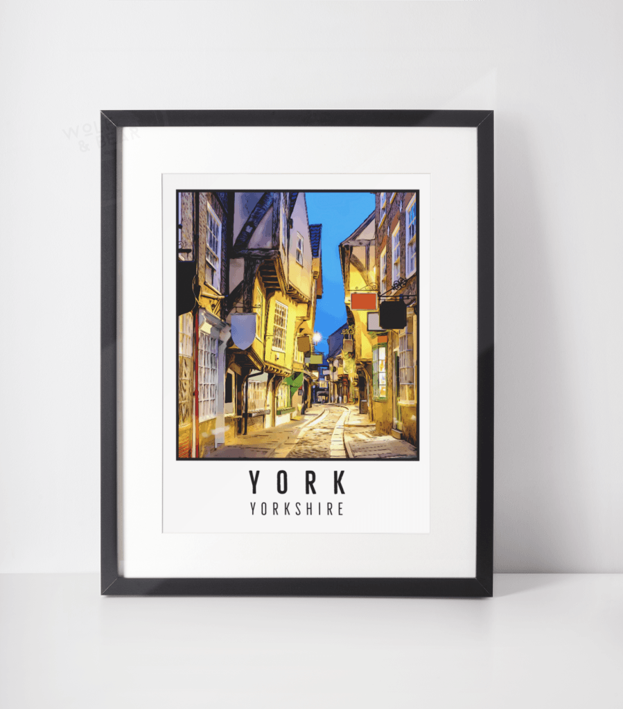 York Shambles Yorkshire Print